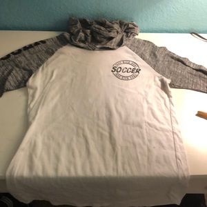 White and Heather Gray Shirt